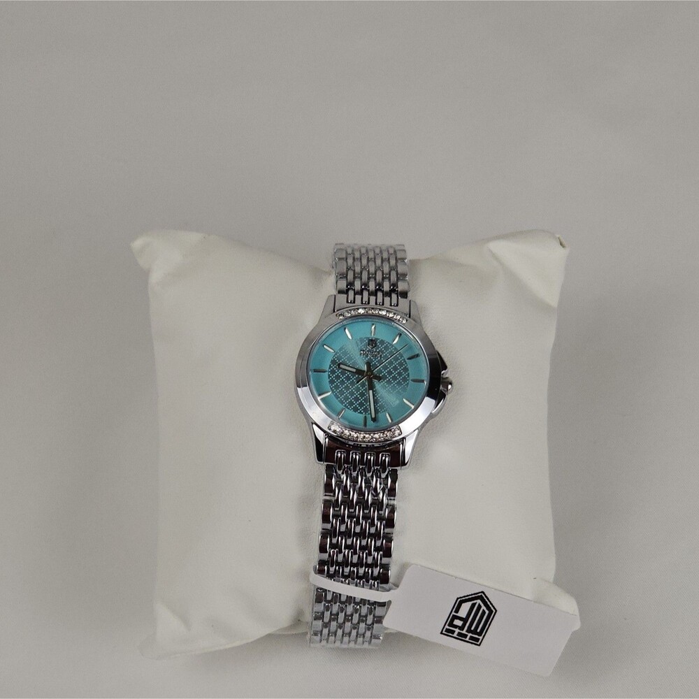 Montres Prestige MPW-0219 Women’s Blue Dial Crystal Quartz Watch New in Box